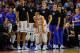 GREENVILLE, SC - MARCH 19: Luke Kennard #5 of the Duke Blue Devils reacts on the sideline in the second half against the South Carolina Gamecocks during the second round of the 2017 NCAA Men's Basketball Tournament at Bon Secours Wellness Arena on March 19, 2017 in Greenville, South Carolina. (Photo by Kevin C. Cox/Getty Images)