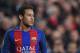 BARCELONA, SPAIN - MARCH 08: Neymar of Barcelona looks on during the UEFA Champions League Round of 16 second leg match between FC Barcelona and Paris Saint-Germain at Camp Nou on March 8, 2017 in Barcelona, Spain. (Photo by Michael Regan/Getty Images)
