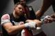 HOUSTON, TX - OCTOBER 03: Ryan Bader gets his hands wrapped backstage during the UFC 192 event at the Toyota Center on October 3, 2015 in Houston, Texas. (Photo by Mike Roach/Zuffa LLC/Zuffa LLC via Getty Images)