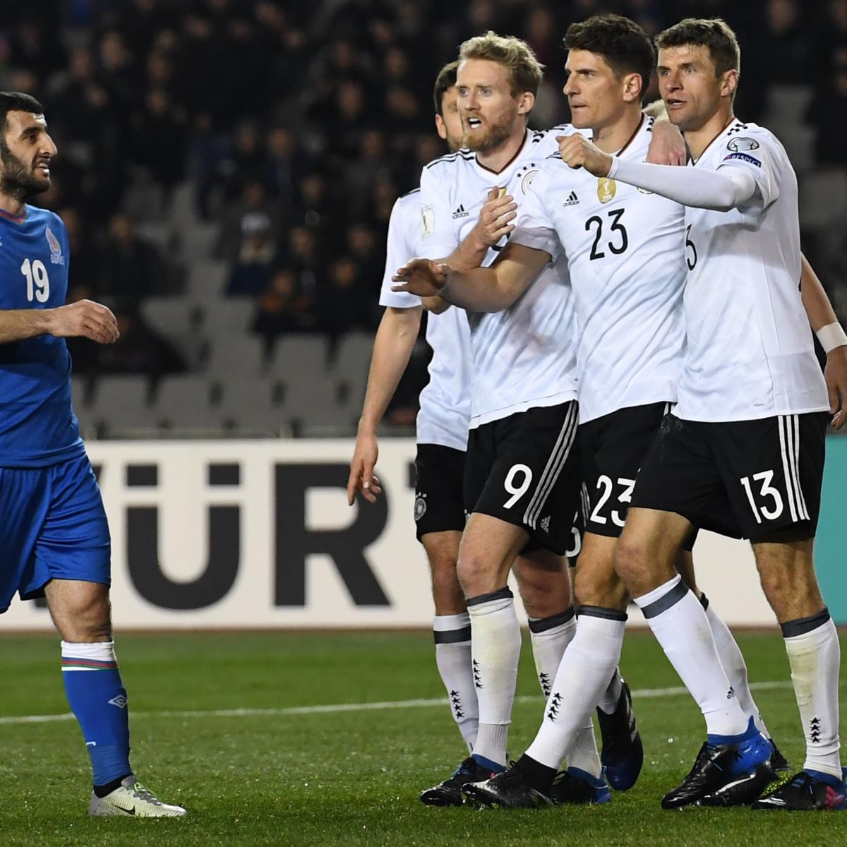 Azerbaijan vs. Germany: Score and Reaction for World Cup 2018 Qualifying - Bleacher Report