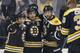 The Boston Bruins improved their playoff position with a win over the Nashville Predators Tuesday night.