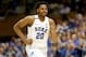 DURHAM, NC - DECEMBER 03: Marques Bolden #20 of the Duke Blue Devils during their game at Cameron Indoor Stadium on December 3, 2016 in Durham, North Carolina. (Photo by Streeter Lecka/Getty Images)