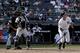 New York Yankees' Aaron Judge heads down the first baseline after connecting for a two-run home run against the Tampa Bay Rays during the seventh inning of a baseball game, Wednesday, April 12, 2017, in New York. (AP Photo/Julie Jacobson)