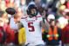 AMES, IA – NOVEMBER 19: Quarterback Patrick Mahomes II #5 of the Texas Tech Red Raiders passes the ball in the first half of play against the Iowa State Cyclones at Jack Trice Stadium on November 19, 2016 in Ames, Iowa. The Iowa State Cyclones won 66-10 over the Texas Tech Red Raiders. (Photo by David K Purdy/Getty Images)