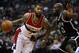 WASHINGTON, DC - MARCH 24: Markieff Morris #5 of the Washington Wizards dribbles in front of Quincy Acy #13 of the Brooklyn Nets during the first half at Verizon Center on March 24, 2017 in Washington, DC. NOTE TO USER: User expressly acknowledges and agrees that, by downloading and or using this photograph, User is consenting to the terms and conditions of the Getty Images License Agreement. (Photo by Patrick Smith/Getty Images)