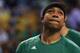 BOSTON, MA - APRIL 16: Isaiah Thomas #4 of the Boston Celtics looks on during warm ups before Game One of the Eastern Conference Quarterfinals against the Chicago Bulls at TD Garden on April 16, 2017 in Boston, Massachusetts. NOTE TO USER: User expressly acknowledges and agrees that, by downloading and or using this Photograph, user is consenting to the terms and conditions of the Getty Images License Agreement. (Photo by Maddie Meyer/Getty Images)