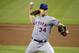 New York Mets' Noah Syndergaard throws during a baseball game against the Miami Marlins, Friday, April 14, 2017, in Miami. (AP Photo/Lynne Sladky)