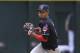 Cleveland Indians shortstop Francisco Lindor (12) in the eighth inning during a baseball game against the Arizona Diamondbacks, Sunday, April 9, 2017, in Phoenix. (AP Photo/Rick Scuteri)