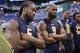 INDIANAPOLIS, IN - MARCH 03: Running backs Dalvin Cook of Florida State and Leonard Fournette of LSU look on during the NFL Combine at Lucas Oil Stadium on March 3, 2017 in Indianapolis, Indiana. (Photo by Joe Robbins/Getty Images)