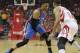 HOUSTON, TX - APRIL 19: Russell Westbrook #0 of the Oklahoma City Thunder dribbles the ball defended by Eric Gordon #10 of the Houston Rockets in the second half of Game Two of the Western Conference quarterfinals game during the 2017 NBA Playoffs at Toyota Center on April 19, 2017 in Houston, Texas. NOTE TO USER: User expressly acknowledges and agrees that, by downloading and or using this photograph, User is consenting to the terms and conditions of the Getty Images License Agreement. (Photo by Tim Warner/Getty Images)