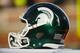 CHAMPAIGN, IL - NOVEMBER 05: A Michigan State Spartans helmet is seen during the game against the Illinois Fighting Illini at Memorial Stadium on November 5, 2016 in Champaign, Illinois. (Photo by Michael Hickey/Getty Images)