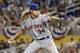 MIAMI, FL - APRIL 14: Noah Syndergaard #34 of the New York Mets throws in the first inning against the Miami Marlins at Marlins Park on April 14, 2017 in Miami, Florida. (Photo by Joe Skipper/Getty Images)