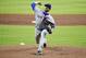 New York Mets starting pitcher Matt Harvey throws in the first inning of a baseball game against the Atlanta Braves in Atlanta, Tuesday, May 2, 2017. (AP Photo/David Goldman)
