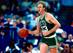 JUN 1987: BOSTON FORWARD LARRY BIRD SHOOTS A JUMP SHOT DURING THE THIRD QUARTER OF THE CELTICS GAME VERSUS THE LOS ANGELES LAKERS IN THE NBA FINALS AT THE BOSTON GARDEN IN BOSTON, MASSACHUSETTS. Mandatory Credit: Jonathan Daniel/ALLSPORT