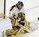 Minnesota goalie Jeff Frazee makes a save against Michigan Tech during the third period of a hockey game Saturday, Dec. 1, 2007, in Minneapolis. Frazee had 18 saves on the night as Minnesota won, 3-1. (AP Photo/Paul Battaglia)
