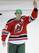 New Jersey Devils' Patrik Elias, of the Czech Republic, comes out with a green hat on St. Patrick's Day after defeating the Pittsburgh Penguins 5-2 in an NHL hockey game Wednesday, March 17, 2010, in Newark, N.J. Elias was voted the star of the game. (AP