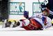 Washington Capitals' Alex Ovechkin (8) falls during the second period of the NHL Winter Classic outdoor hockey game against the Pittsburgh Penguins in Pittsburgh Saturday, Jan. 1, 2011. The Capitals won 3-1. (AP Photo/Gene J. Puskar)