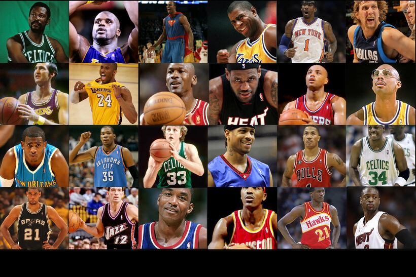 64 Player One-on-One NBA Legends vs. NBA Current-Stars March Madness Tournament