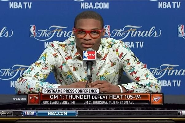 Russell Westbrook Post Game Shirts: Rating His Latest Nerd-Chic Looks