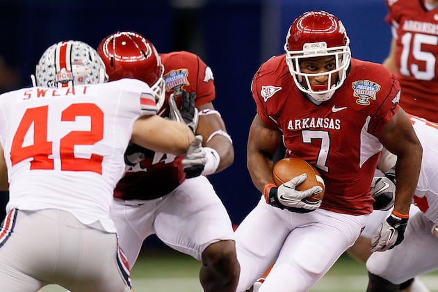 Arkansas Football: Knile Davis Talks Return from Injury at SEC Media Days