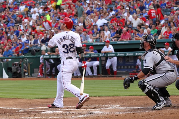 MLB Hitter Power Rankings: Is Josh Hamilton Back After Solid Game vs. Angels?