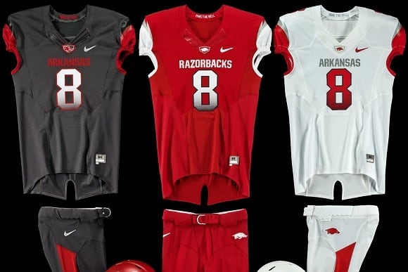 Arkansas Football Uniforms: Check out the Razorbacks' New Nike Pro Combat Design