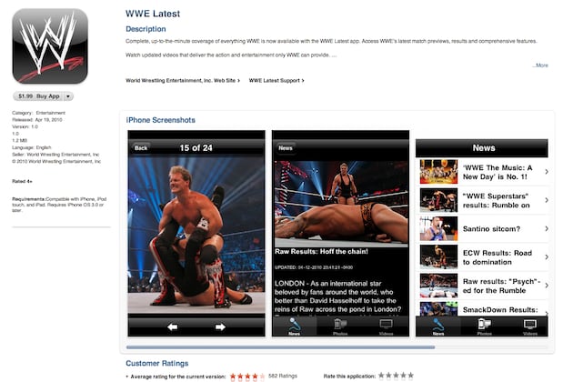 WWE Releases iOS and Android App: Review and Features That Must Be Added