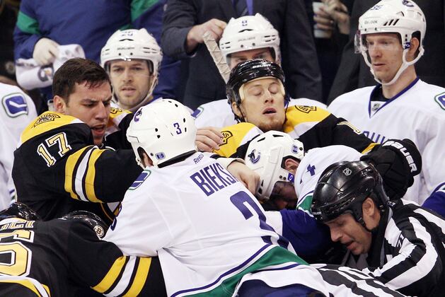 The 15 Most Incredible Full-Team Brawls in NHL History (With Video)