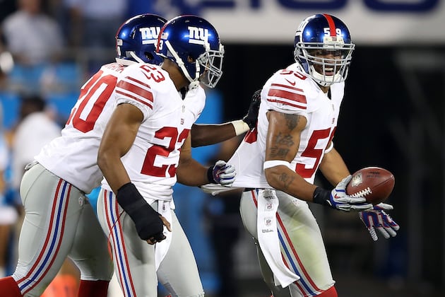 Handing out Game Balls for Giants' Week 3 Win vs. Panthers