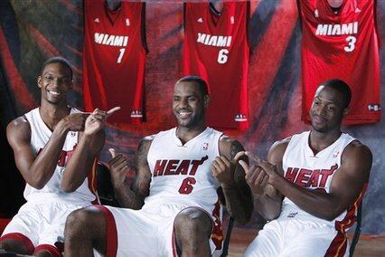 Power Ranking Each Team as a Percentage of the Miami Heat