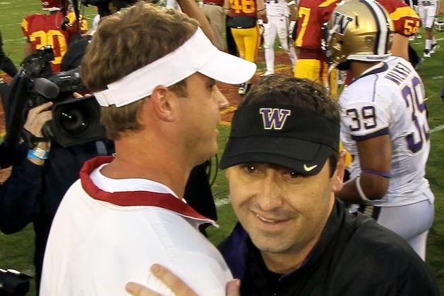 USC vs. Washington Has a Little Lane Kiffin vs. Steve Sarkisian to It