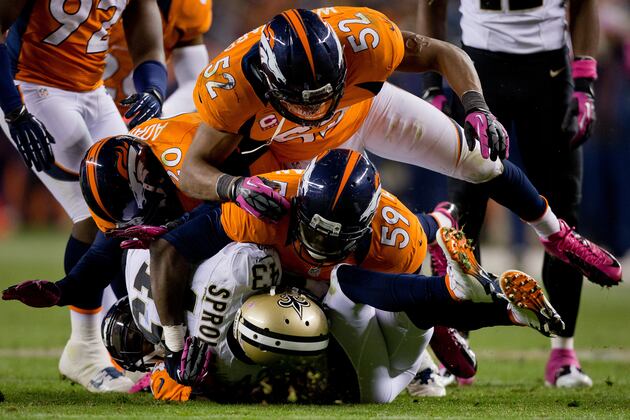 Kentucky Wildcats in the NFL Week 8: Woodyard Drops the Hammer on the Saints