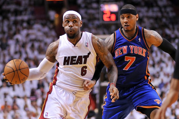 Updated Carmelo Anthony vs. LeBron James Tale of the Tape