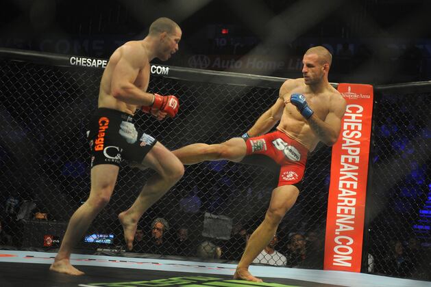 Nate Marquardt, Tarec Saffiedine and the 10 Most Brutal Leg-Kick Performances
