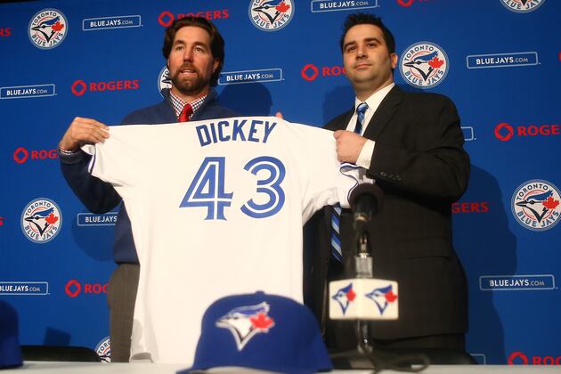 Keys to R.A. Dickey Succeeding Against Tough AL East Lineups