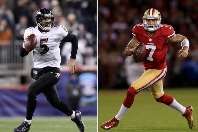 Joe Flacco vs. Colin Kaepernick: Which Quarterback Has Edge in Super Bowl XLVII?