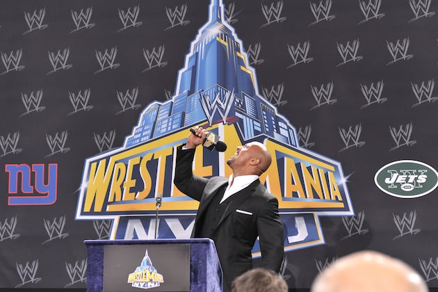 A Look at The Rock's History at WrestleMania Through the Years