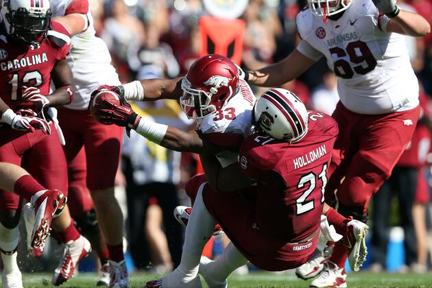 DeVonte Holloman: Video Highlights for Former South Carolina OLB