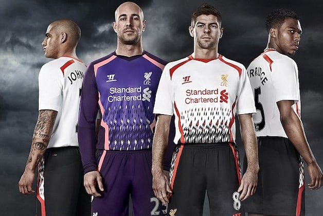 Liverpool's 2013/14 Away Kit and the 20 Ugliest Shirts This Century