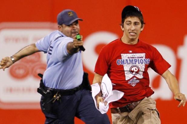 Videos of Field Rushers Getting Jacked Up