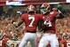 Alabama celebrates after a touchdown