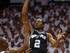 MIAMI, FL - JUNE 18: Kawhi Leonard #2 of the San Antonio Spurs shoots over Chris Bosh #1 of the Miami Heat in the first half during Game Six of the 2013 NBA Finals at AmericanAirlines Arena on June 18, 2013 in Miami, Florida. NOTE TO USER: User expressly