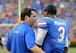 Coach Will Muschamp and QB Tyler Murphy