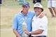 Phil Mickelson and Jim "Bones" Mackay hold the Claret Jug.