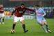 Ronaldo (left) was struggling with weight issues at the end of his time in Europe with AC Milan.