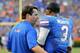 Florida head coach Will Muschamp (left) with QB Tyler Murphy