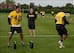 The Steelers practice in London Friday.