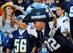 Dallas Cowboys fan at home at Qualcomm Stadium