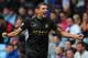 Edin Dzeko had things working at Villa Park.
