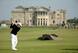 Louis Oosthuizen hits his tee shot on the 18th at St. Andrews.
